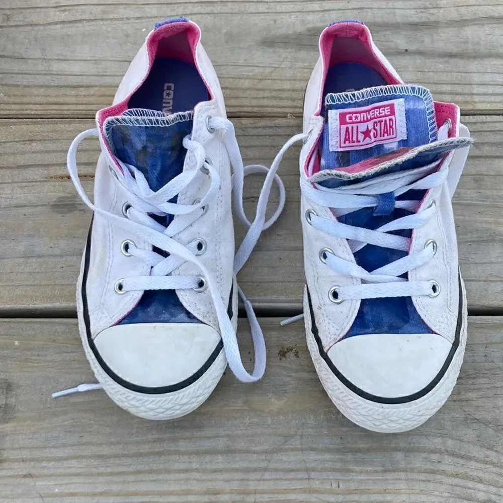Converse All Star CTAS Double Tongue White/purple  Sneakers